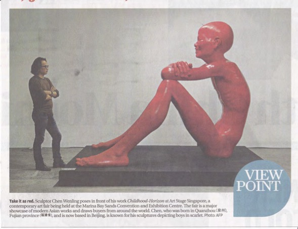 Art Stage Singapore 12 - Chen Wenling, South China Morning Post, A2, 2012.01.12 